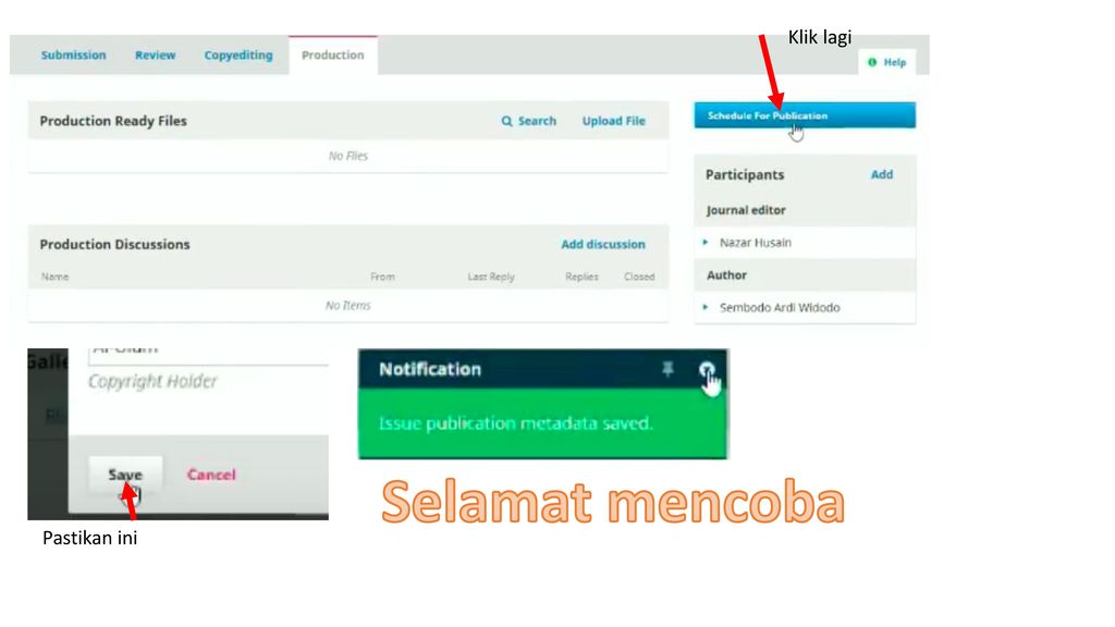 Cara Back Issued Ojs Editor Memastikan Template Jurnal Sudah Sesuai